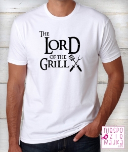 koszulka niespodziewajka lord of the grill biala